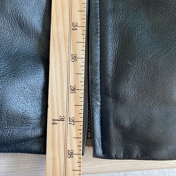 Puma Cleveland Browns Dawg Pound Mens Leather Jacket L Black VTG Y2K Grunge Edgy - Picture 12 of 14